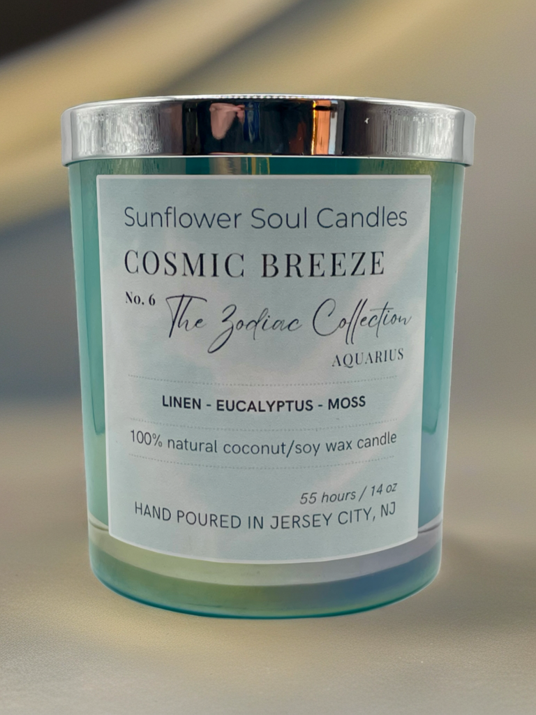 COSMIC BREEZE (Inspired by Aquarius) Double-Wick Scented Candle