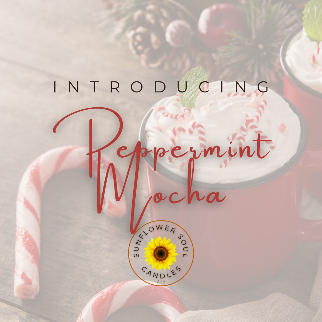 PEPPERMINT MOCHA Scented 10oz Candle