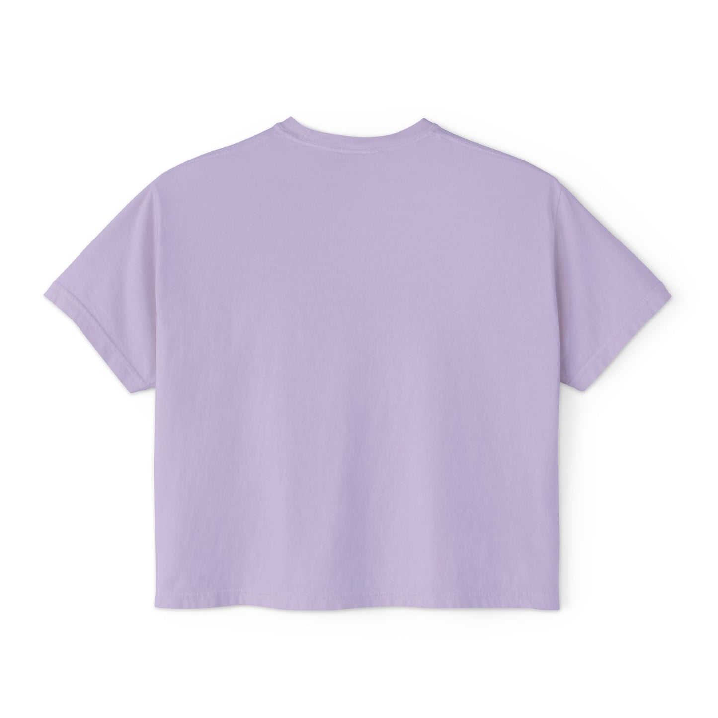 Women's Boxy Tee — "Candles. Cats. Coffee."