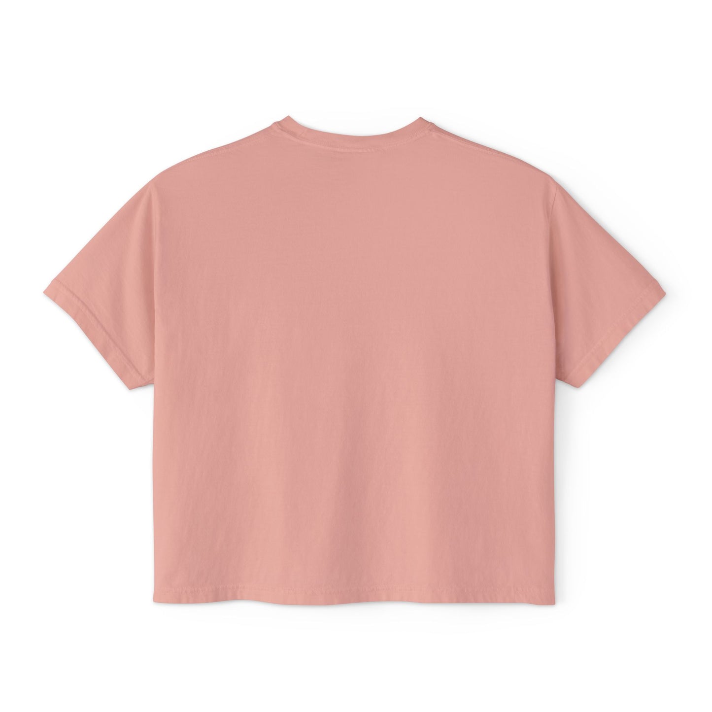 Women's Boxy Tee — "Candles. Cats. Coffee."