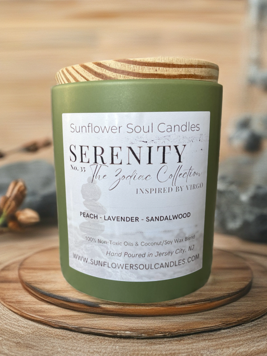 SERENITY (Virgo) Double-Wick Scented Candle