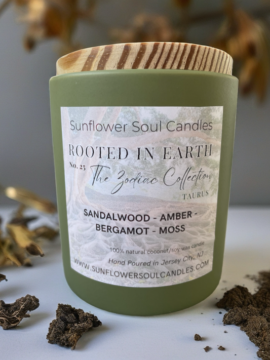 ROOTED IN EARTH (Taurus) Double-Wick Scented Candle
